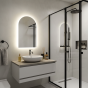 Arch Bathroom Mirror with Backlighting (Shaver)