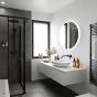 Round Bathroom Mirror with Backlighting (Shaver)