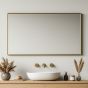 Brass Metal Frame Mirror (Large)