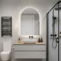 Arch Bathroom Mirror with Backlighting (Slim)